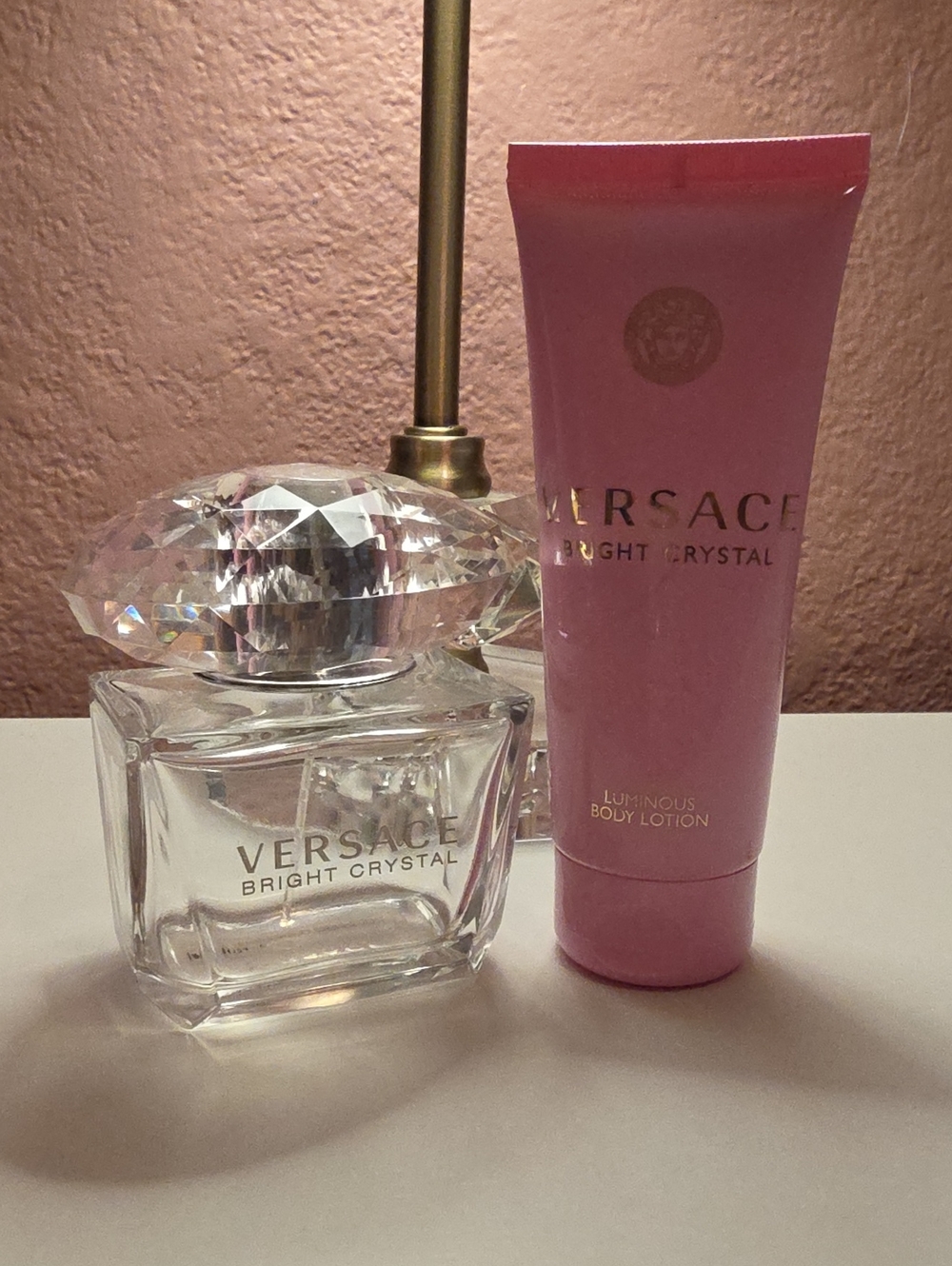 Versace Bright Crystal body lotion and perf